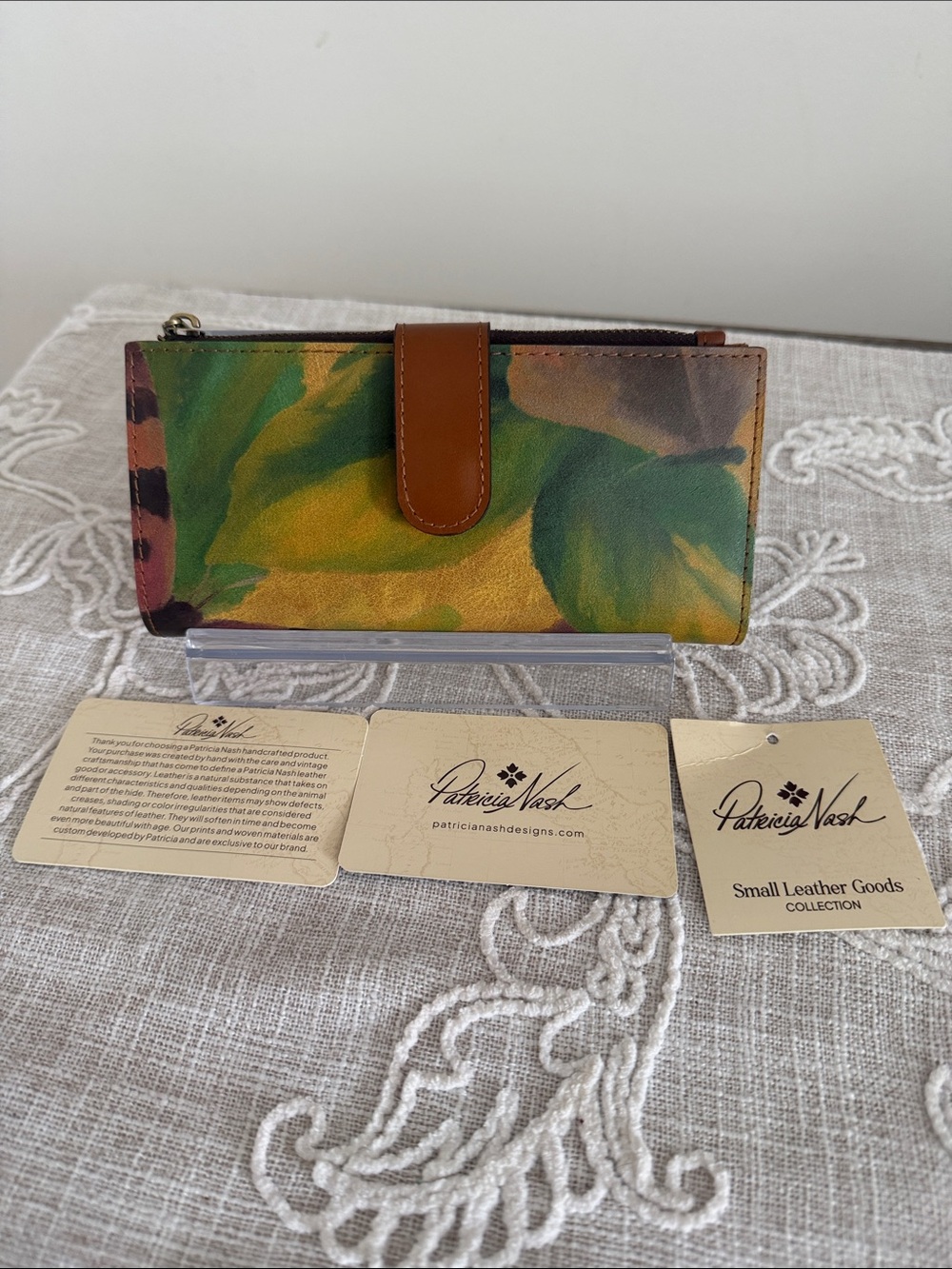 Patricia Nash Watercolor Butterfly Print Bifold Wallet